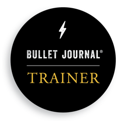 Badge Bullet Journal Certified Trainer, uitgegeven door Bullet Journal